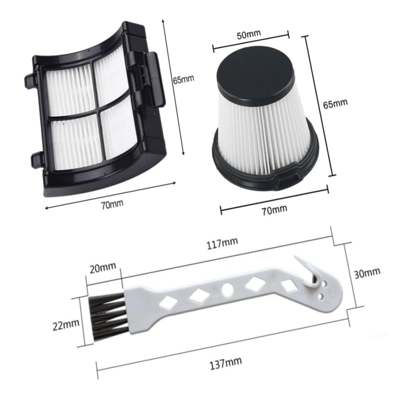 Set di filtri HEPA di ricambio for aspirapolvere Shark Detect Pro Series IW3511 IW3120 IW1111, confezione da 13 filtri lavabili con prefiltro in schiuma e spazzola for la pulizia