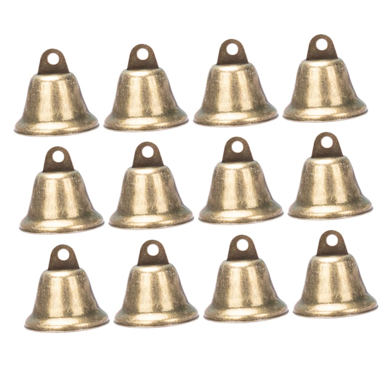 Gogogmee 25Pcs Vintage Bells for Crafts Small Wind Chime Supplies Lightweight and Decorative Bells for Christmas Weddings Parties Projects