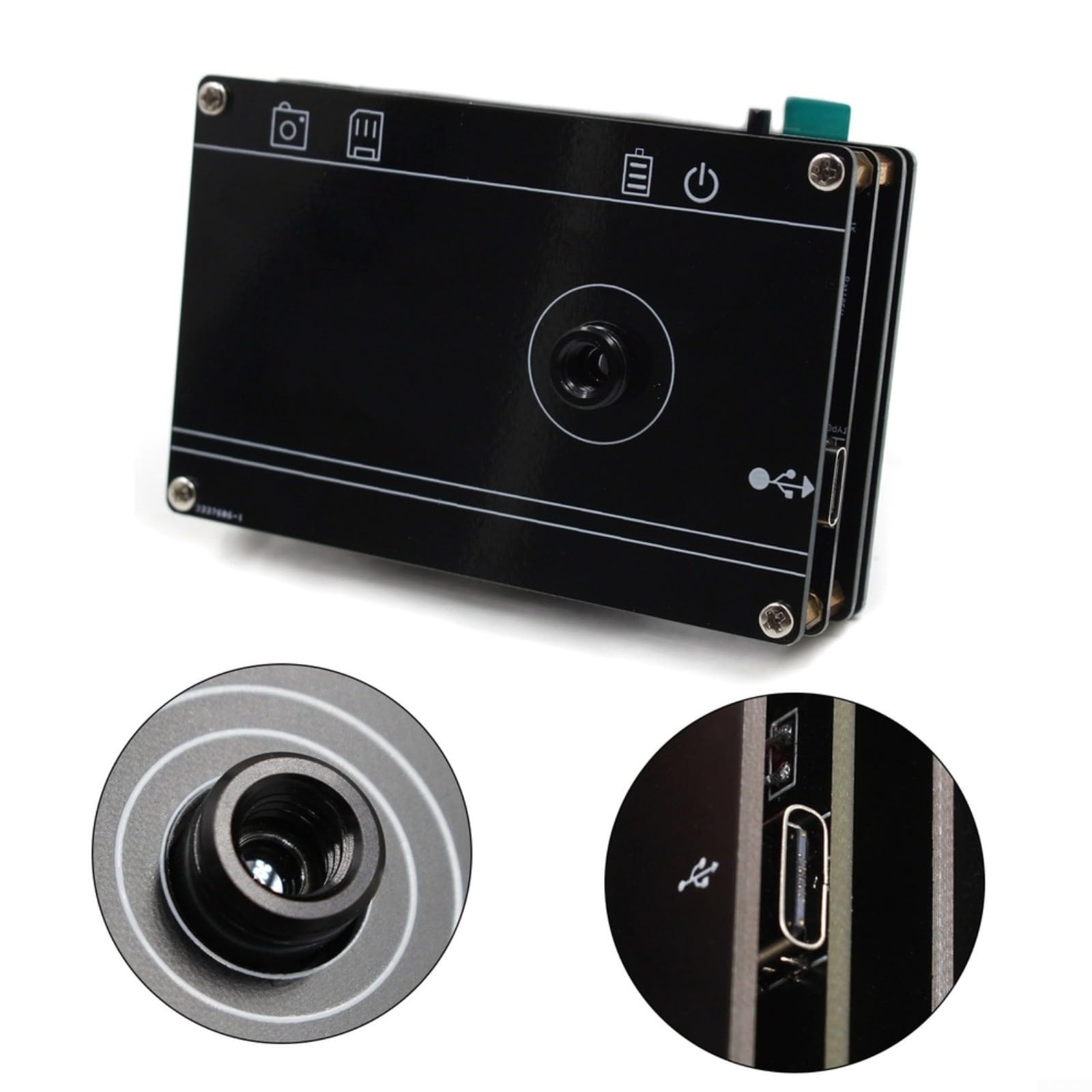 MLX90640 Cámara termográfica portátil con LCD de 2.8 pulgadas, detector de temperatura IR de -40 a 300 °C, actualización de 8 Hz para placa de circuito HVAC DIY