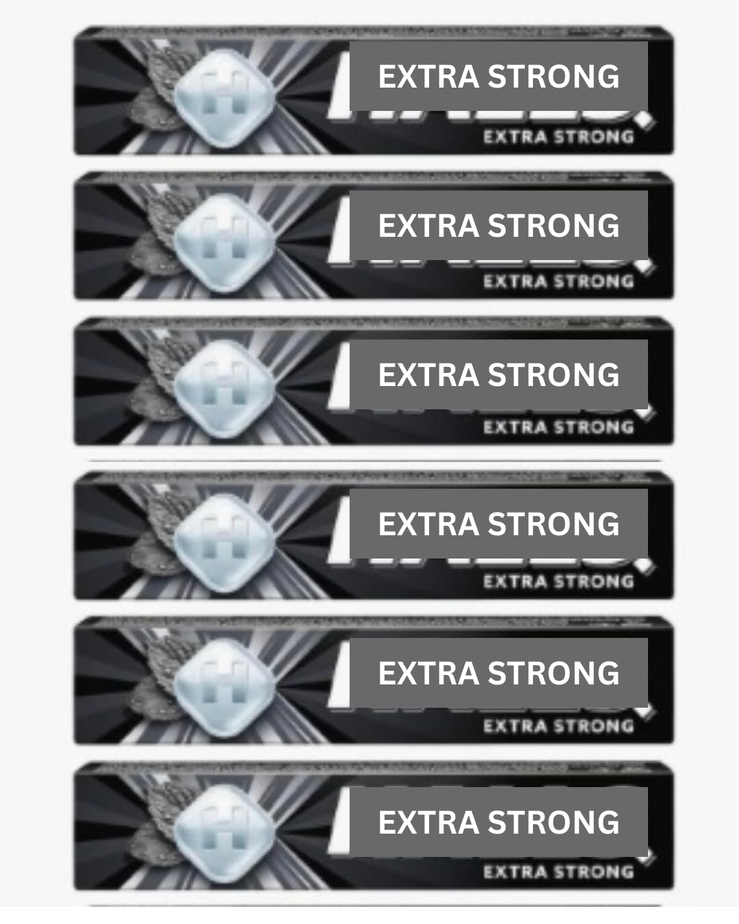 EXTRA STRONG, Clearing Menthol Original Flavour Cough Sweets 33.5g (pack of 6 bars) Soothing Sore Throat Relief