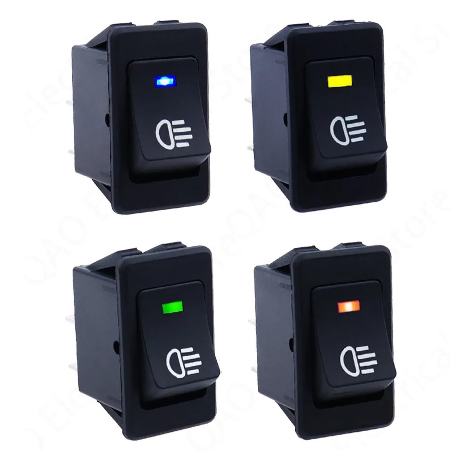 POWTAXBJGD Car-Styling 12V 35A Auto Fog Light Rocker Toggle Switch for Fog Light Lamp Car Accessories(Red)