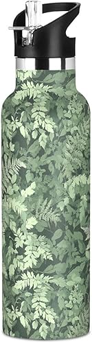 Miniatura 14 de Camouflage Gold Leakproof and BPA Free Reusable Water Bottle with Straw Lid Double-Wall Vacuum Insulation for Gym Sports