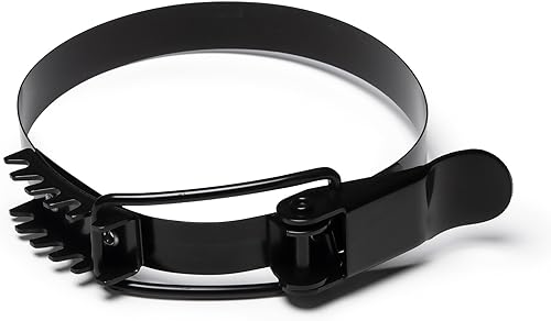 POWERTEC 71835 Abrazadera de banda de 5 pulgadas de 4-34 a 5-14 pulgadas, abrazadera para bolsa colectora de polvo para POWERTEC DC5370, DC5371 y disponible en Yaxa El Salvador