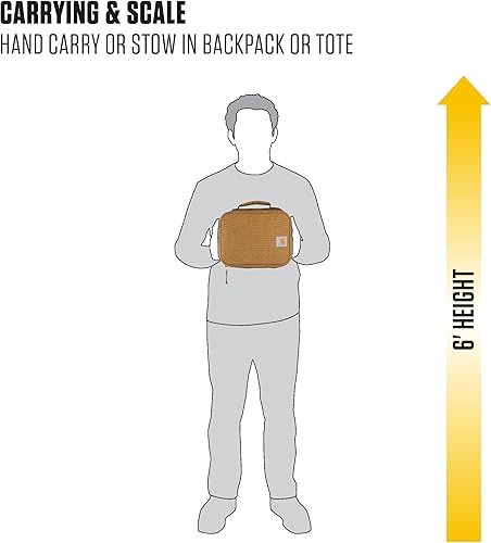 Miniatura 7 de Carhartt Enfriador de almuerzo aislado para hombres y mujeres, totalmente aislado para el uso diario, 4 latas (negro)