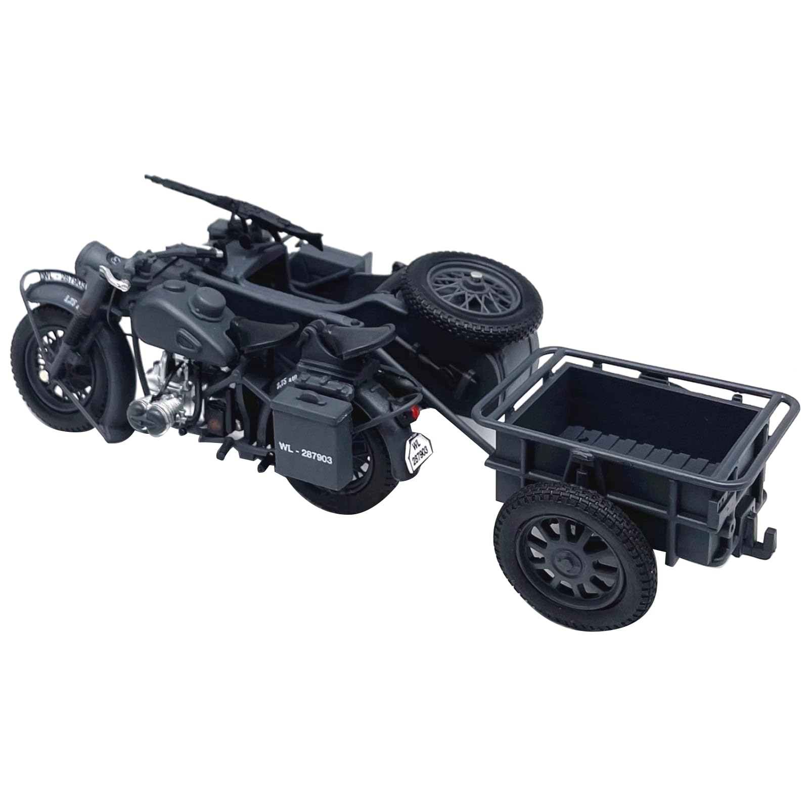 TECKEEN1:24 Alloy WWII German Army R75 1939-1945 Motorcycle Model Simulation Motorcycle Science Exhibition Model