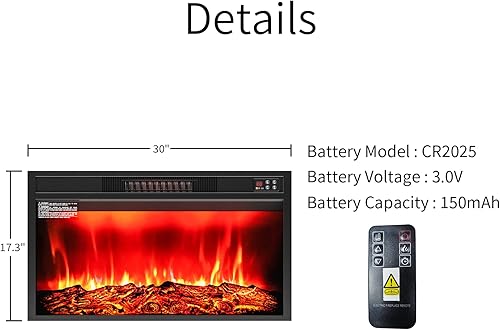 Miniatura 9 de Chimenea eléctrica LED de 80 pulgadas con chimenea, soporte para TV de 90 pulgadas, moderno centro de entretenimiento con almacenamiento, delicado