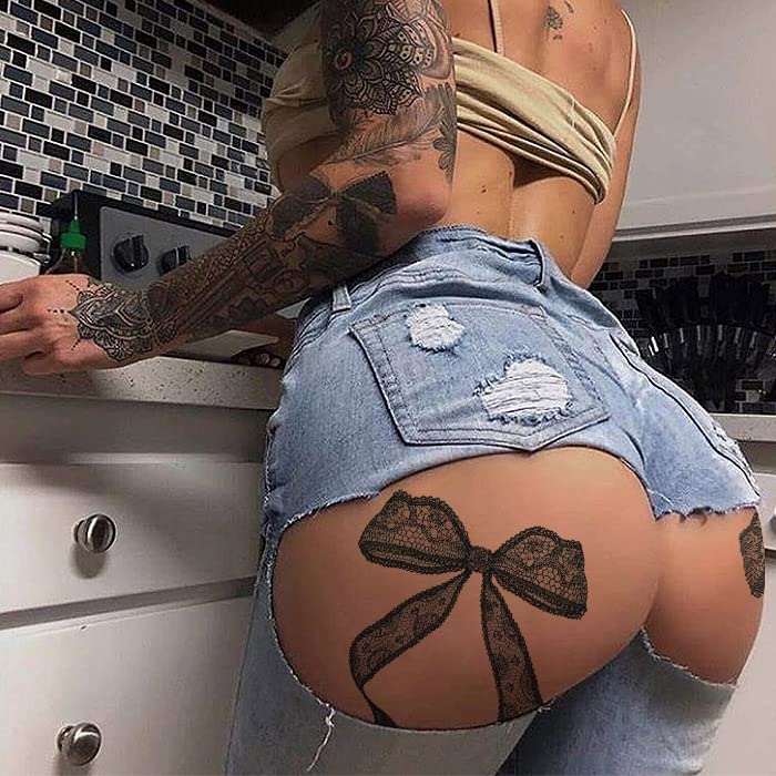 Large Temporary Tattoos Women Temporary Neck Tattoos Temporary Realistic Flower Chest Tattoo for Adults (Temporary Tattoos Sticker 5)