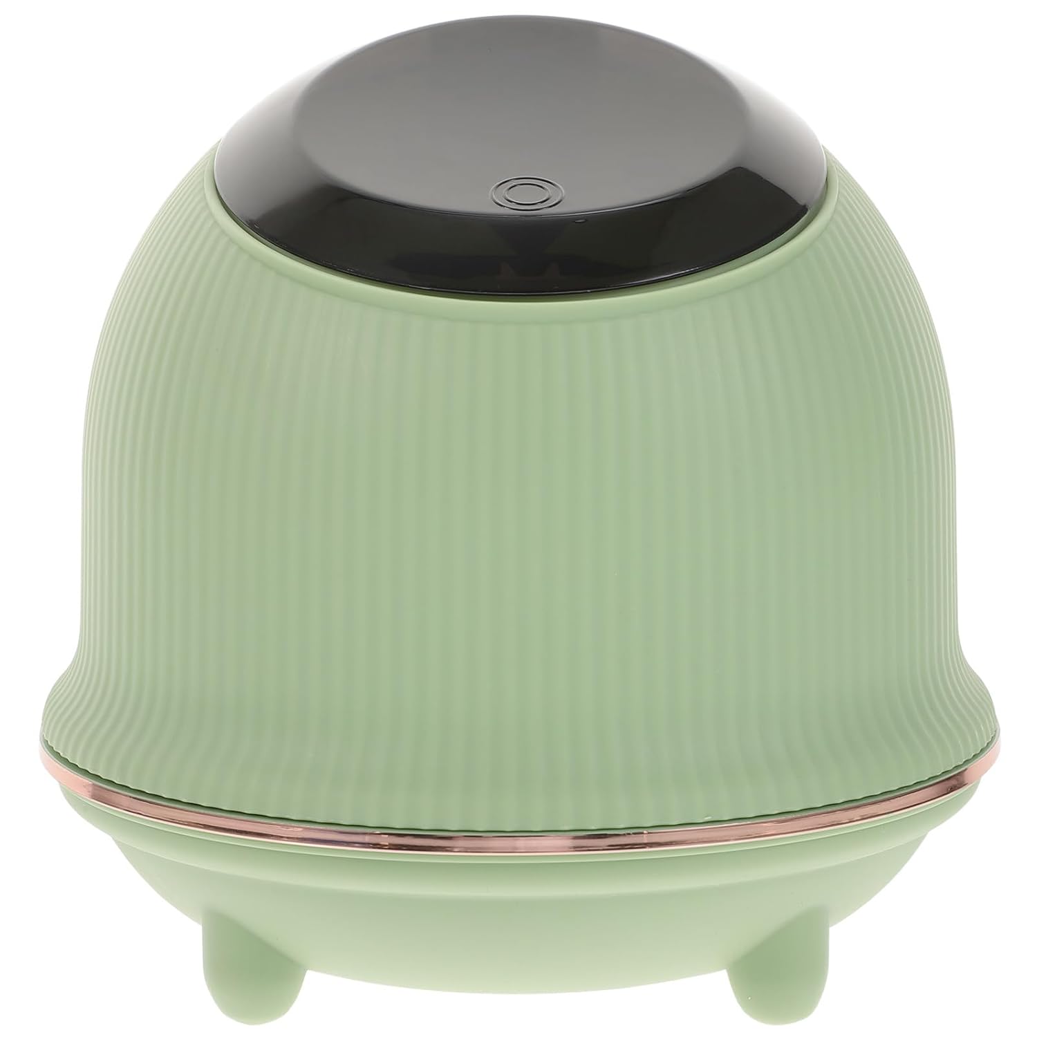TOYANDONA Mini Desktop Waste Container with Lid, Portable Green Round Trash Bin for Office and Home, Small Desktop Storage Bin for Bedroom and Workspace Organization