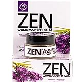 ZEN Women Sports Balm with Lavender Extracts & 12 Essential Oils-All-Natural Pain Relief Balm- for Joint & Muscle Pain, Cramps, Workout & Exercise Injuries, Fast-Acting (0.7 oz)