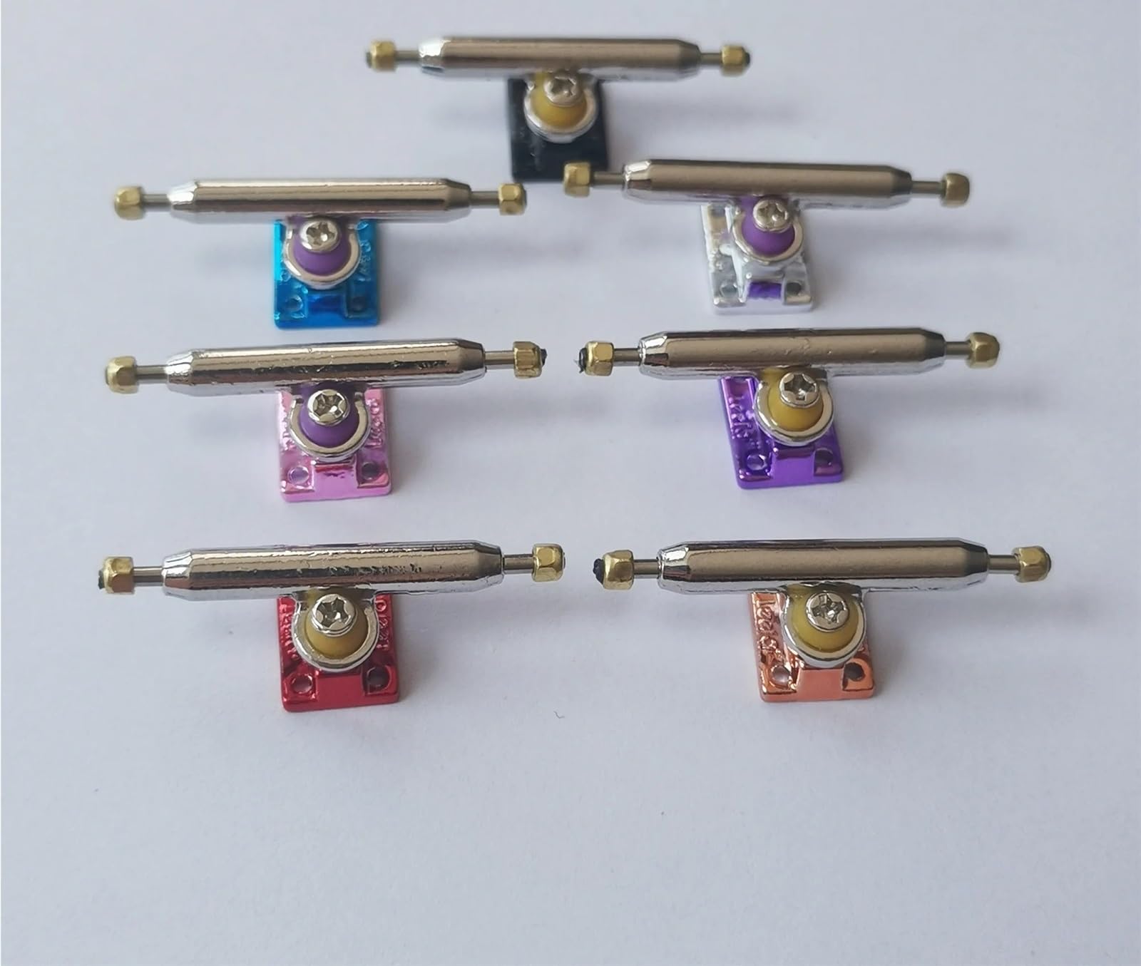 Camiones de diapasón de 34 mm, eje único para patineta de dedo, mini patineta (color 8)