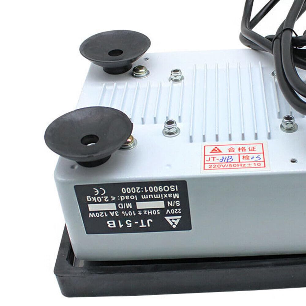 Dental Gipsrüttler, Oszillator Vibrationsplatte 220V, Zahntechnik Gipsrüttler 100W, Rechteckig Vibrator Shaker, Dental Lab Ausrüstung für Zahnärzte (EU-Stecker)