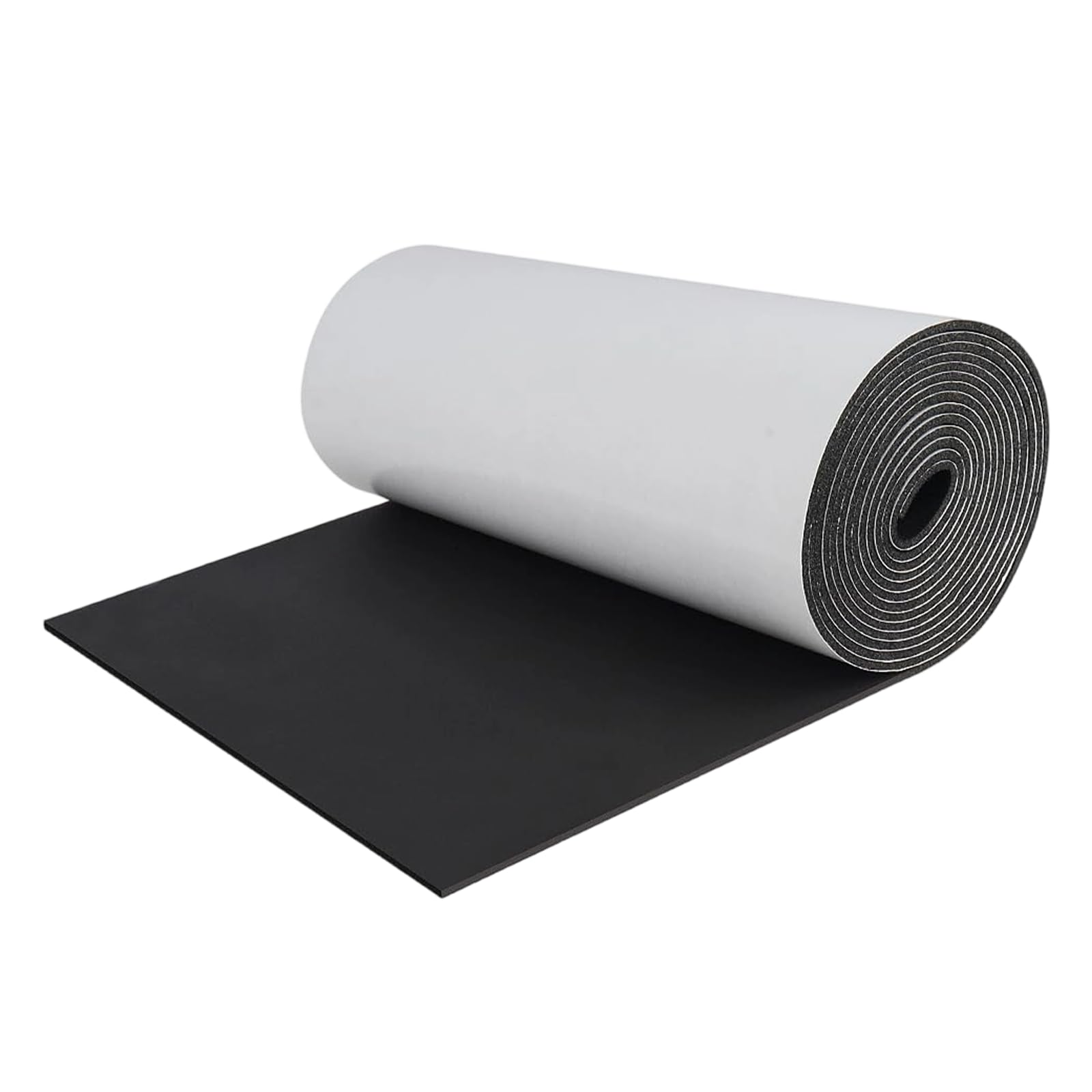 Pannello Isolante Termico Autoadesivo in Neoprene, Ignifugo Impermeabile, 300mm x 3mm x 1.5m Nero