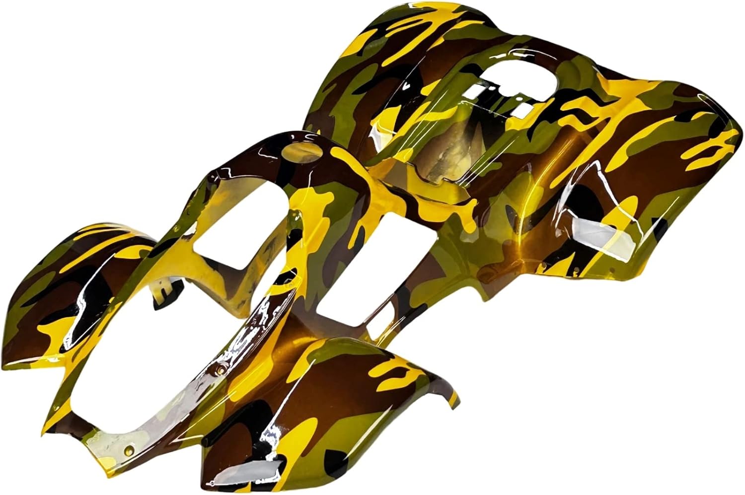1-Piece Body Plastic Fender for IceBear Coolster 3050 Taotao Chinese Peace SunL MotoTec Kids ATV Quad 110cc (Army Camo)