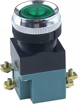 LA19-11 self Reset Button Switch Switch,Pneumatic Button Button Switch 25mm (Color : Red)
