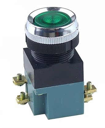 LA19-11 self Reset Button Switch Switch,Pneumatic Button Button Switch 25mmGreen