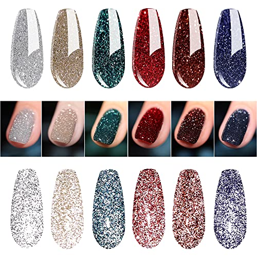 Vishine Set Geles para Uñas 6 Colores Brillantes 8ml miniatura 1