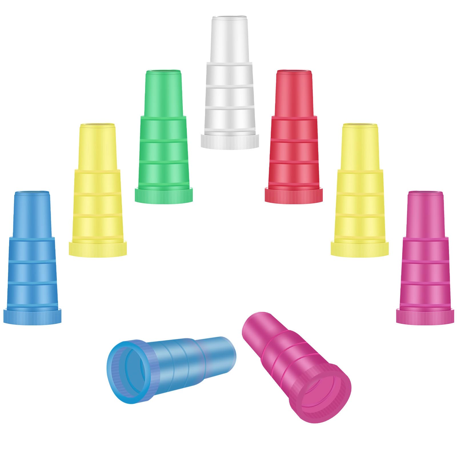 Hookah Tips 100 Pcs Disposable Shisha Hookah Mouth Tips Individual Wrapped Mixed Colors Mouth Tips BPA-Free