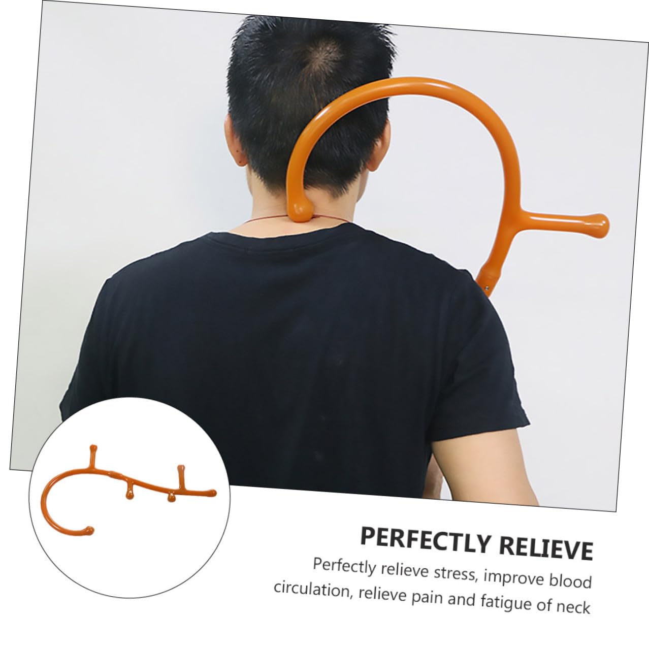 Masajeador de Puntos Gatillo con Varilla de Masaje Multifuncional Herramienta Duradera de PP para Espalda Cuello Hombros y Piernas Alivio Muscular Profundo y Terapia Manual