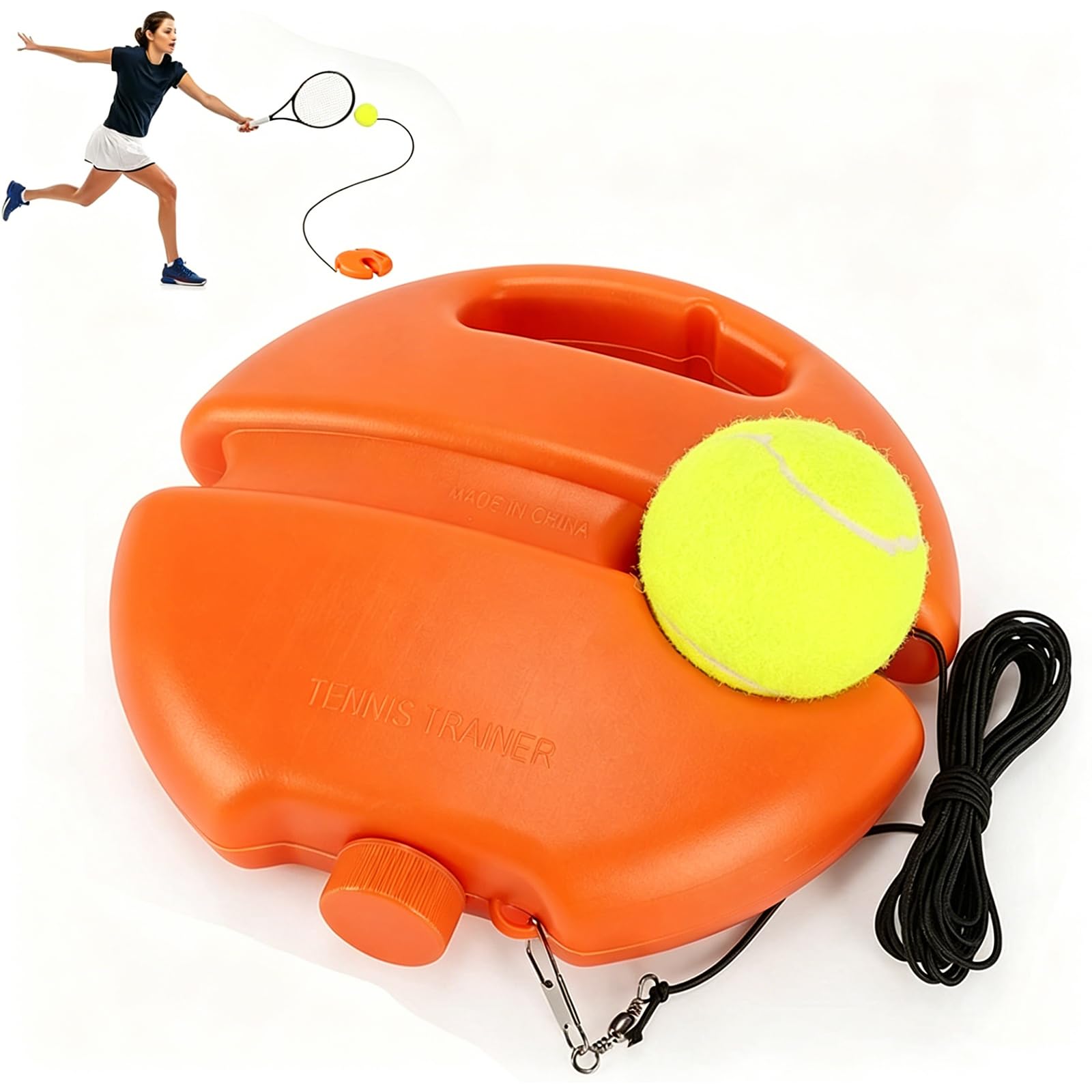 WQorphix Tennis Ball Machine, Tennis Trainer, Next Gen Tenni Buddy Tenni Trainer Ball with String, Anti-Tangle String Tenniss Practice Equipment for Kids, Players, And Beginners