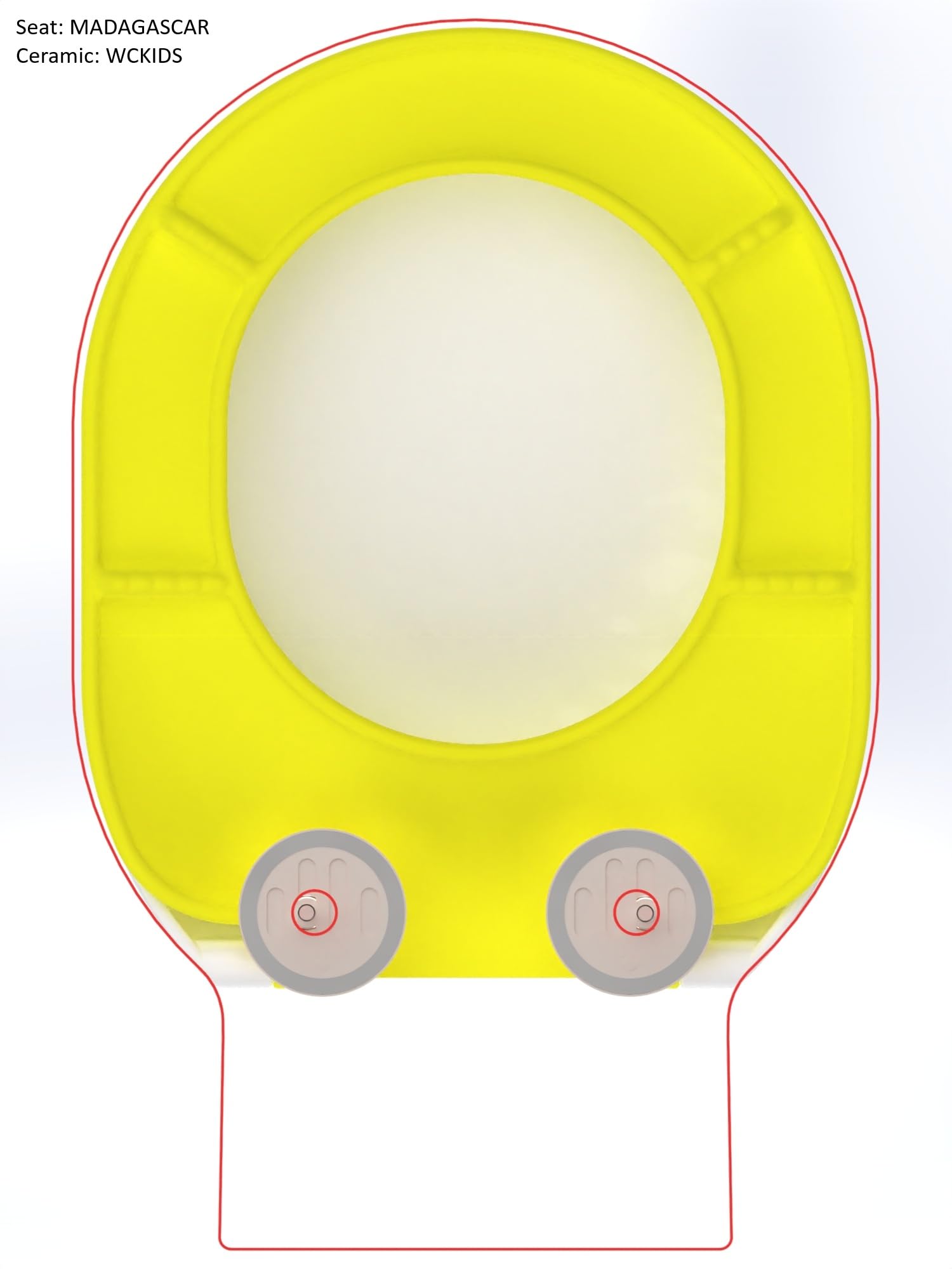 asiento generico compatible wc kids, infantil, junir valadares.