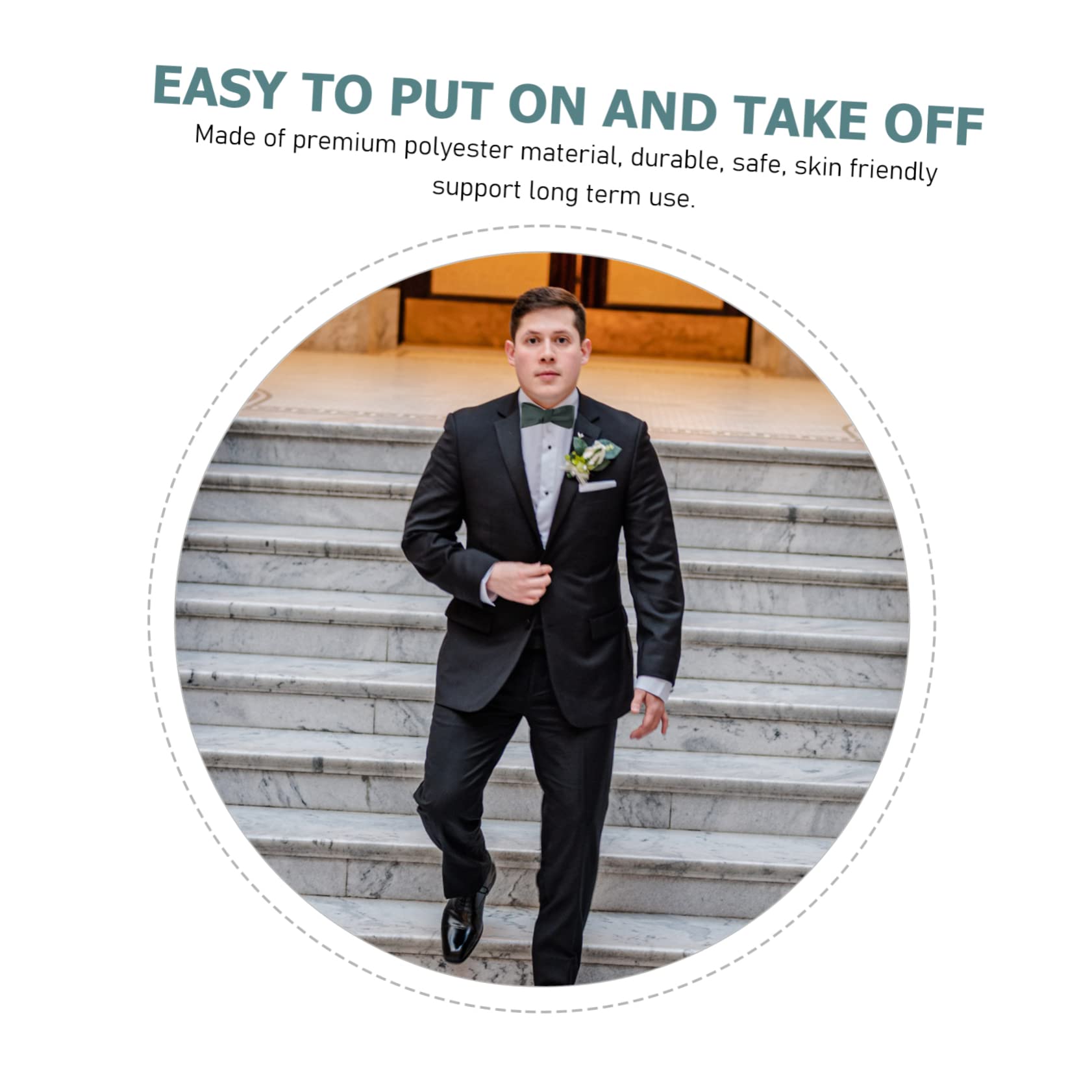 FOMIYES Men Self Tie Bow Tie Charm for Weddings Parties Formal Events Elegant Costume Accessory to Enhance Male Attire for Business Special Occasions