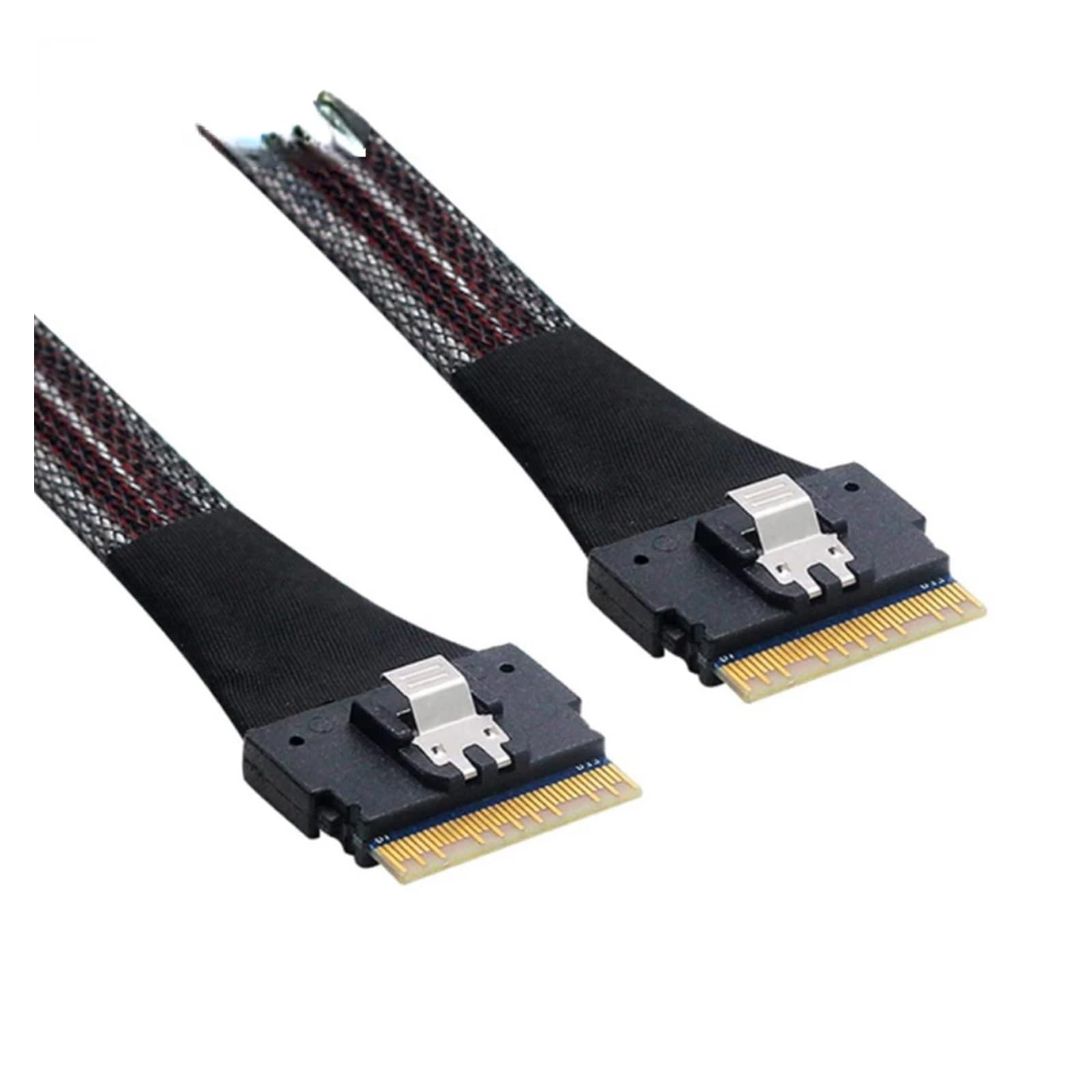 Wewnętrzny wąski kabel przedłużający S*A*S SFF 8654 4i męski do smukłego S*A*S 8654 męski przedłużacz do dysku twardego serwera pamięci masowej komputera