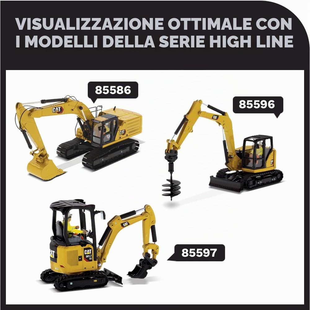 Diecast Masters 85592 - Escavatore Caterpillar 309 CR Mini Hex, Scala 1:50, Circa 11,9 x 4,9 x 5,2 cm, dai 14 Anni in su