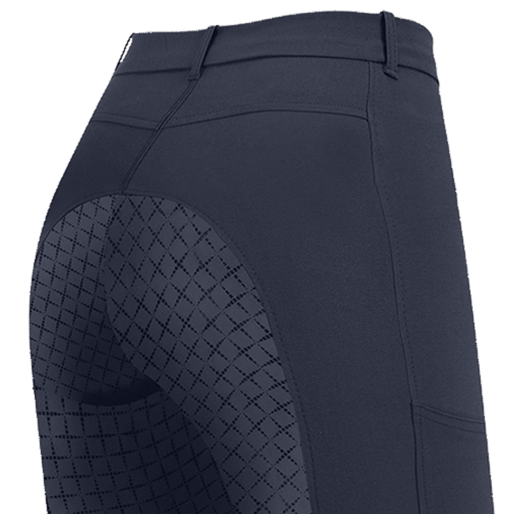 ELT Pantalon d'équitation Micro Sport en silicone, bleu nuit, 40