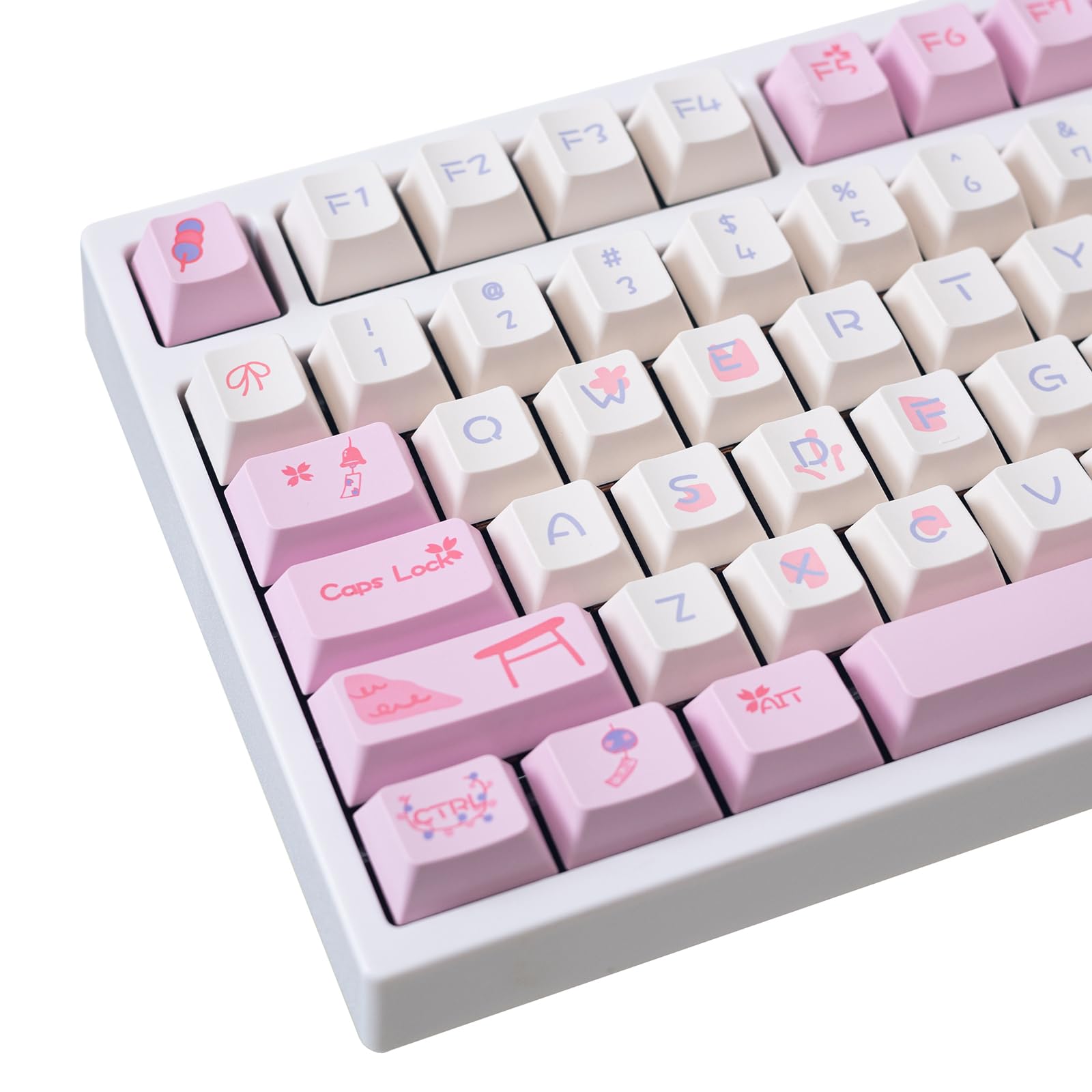 Amazon.com: GK GAMAKAY 133 Keys Pink Keycaps Set, Cherry Profile