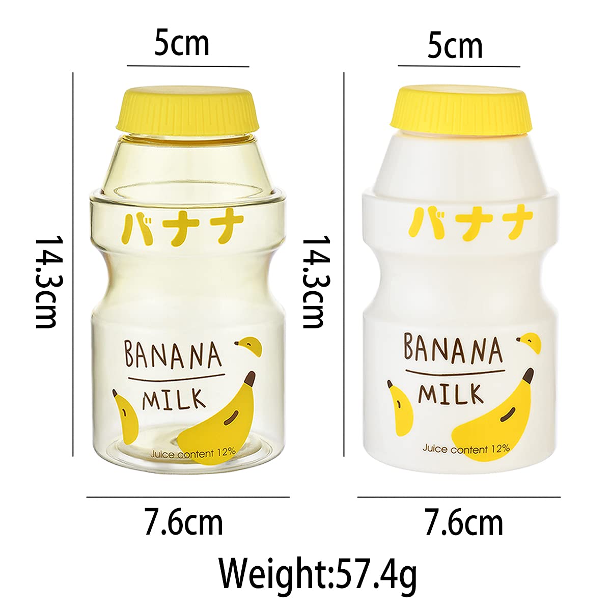 SLSNATFOUND Plastic Water Bottle Tour Drinking Bottle Yakult Shape Cute