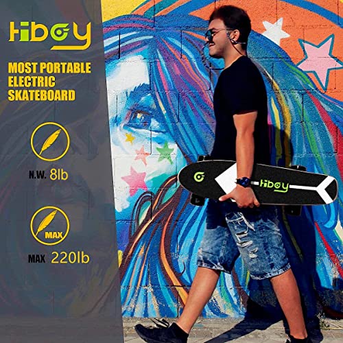 Hiboy S11 Electric Skateboard With Wireless Remote, E-Skateboard Max Speed 12.4 Mph, Range 6-9 Miles, 350W Motor Eskateboard For Adults Teens (Upgraded Version) #TOP4