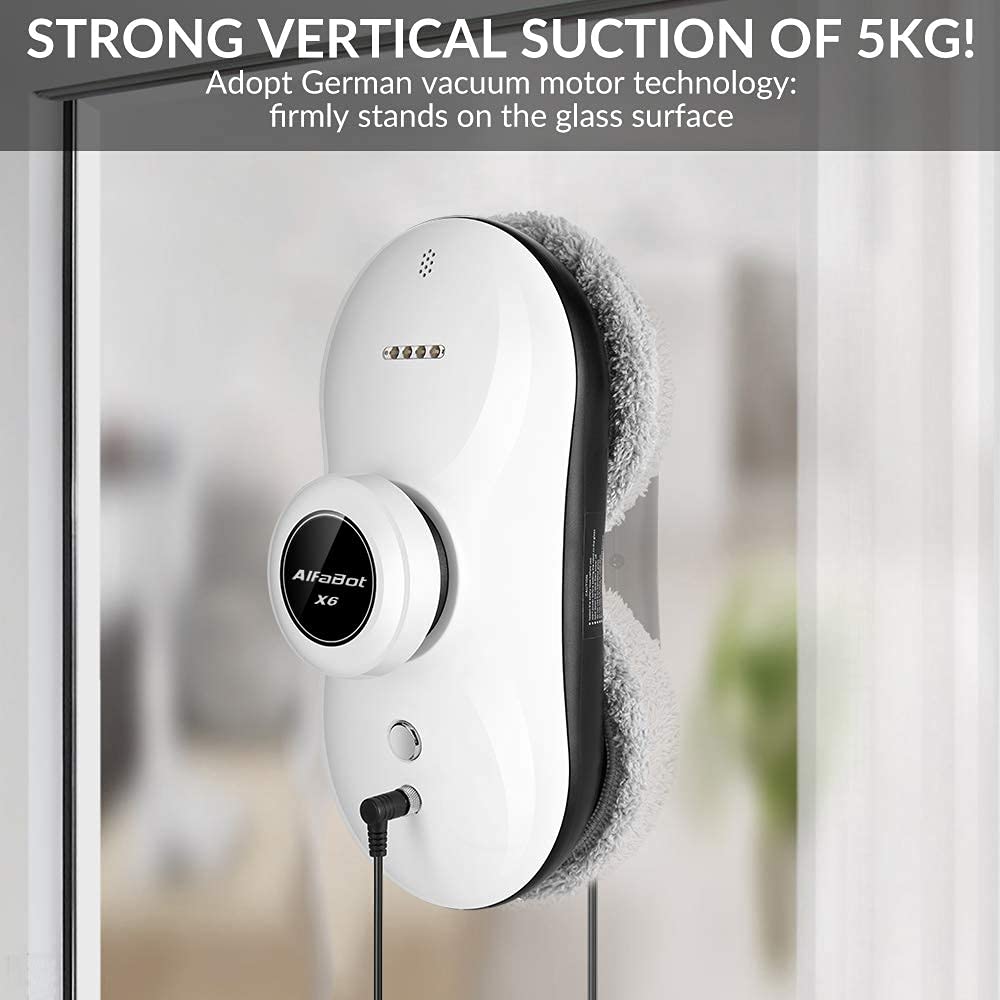 Window Cleaning Robot, AlfaBot X6 Automatic Smart Glass Cleaner Robot