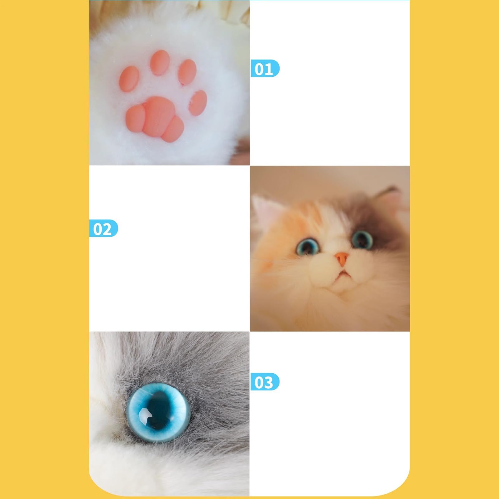 Pluszowy Plecak Kot Ręcznie robiona forma kotka kaliko | Torba zwierzęca w kształcie kota na urodziny, na co dzień, dla przyjaciółek, kobiet, dziewczynek, dorosłych i