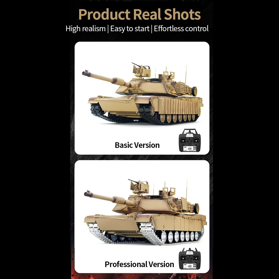 Model czołgu w skali 1/16 USA M1A2 SEP V2 RC, model czołgu głównego 2,4 G ze światłami dźwiękowymi i bitwą na podczerwień i piłkami wodnymi, model pojazdu wojskowego dla dorosłych