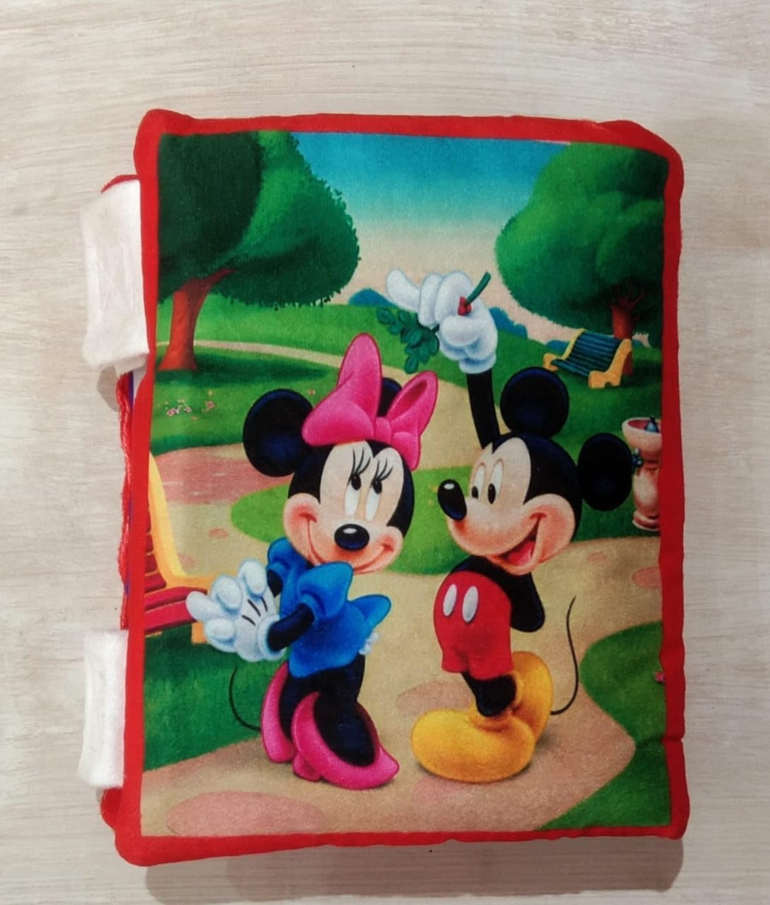 NISHOMES Cartoon Printed Learning Cushion Pillow Book For Kids 2 Languages ??To Learn-English And Hindi, Soft Fabric Cloth Books, Developmental Books For Kids Boys And Baby Girls,1 Count,Red (B0CV61X15W) Amazon Price History, Amazon Price Tracker
