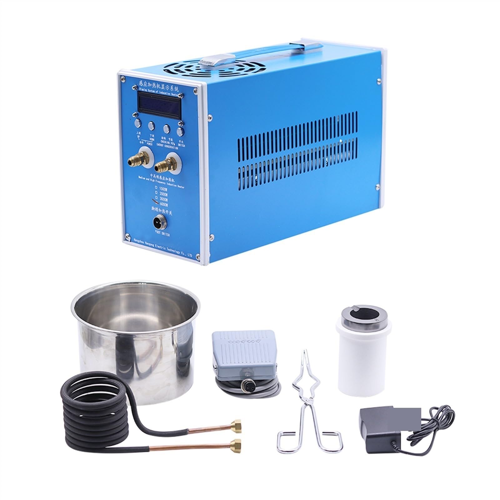 Nagrzewnica indukcyjna 2000W 2800W Nagrzewnica indukcyjna wysokiej częstotliwości Nagrzewnica indukcyjna ZVS Piec do topienia srebra i złota(ZDBT-2)