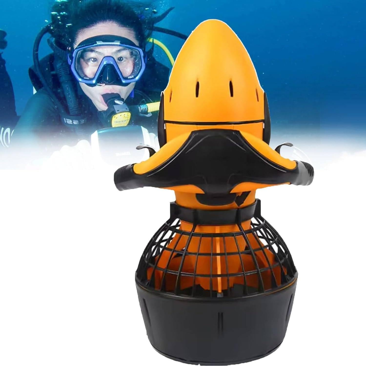 JozyJul Underwater Scooter, Diving Swim Boosters, 24V 6AH battery Diving and Swimming Booster with Latest Version Lithium Battery for Scuba Diving 300W