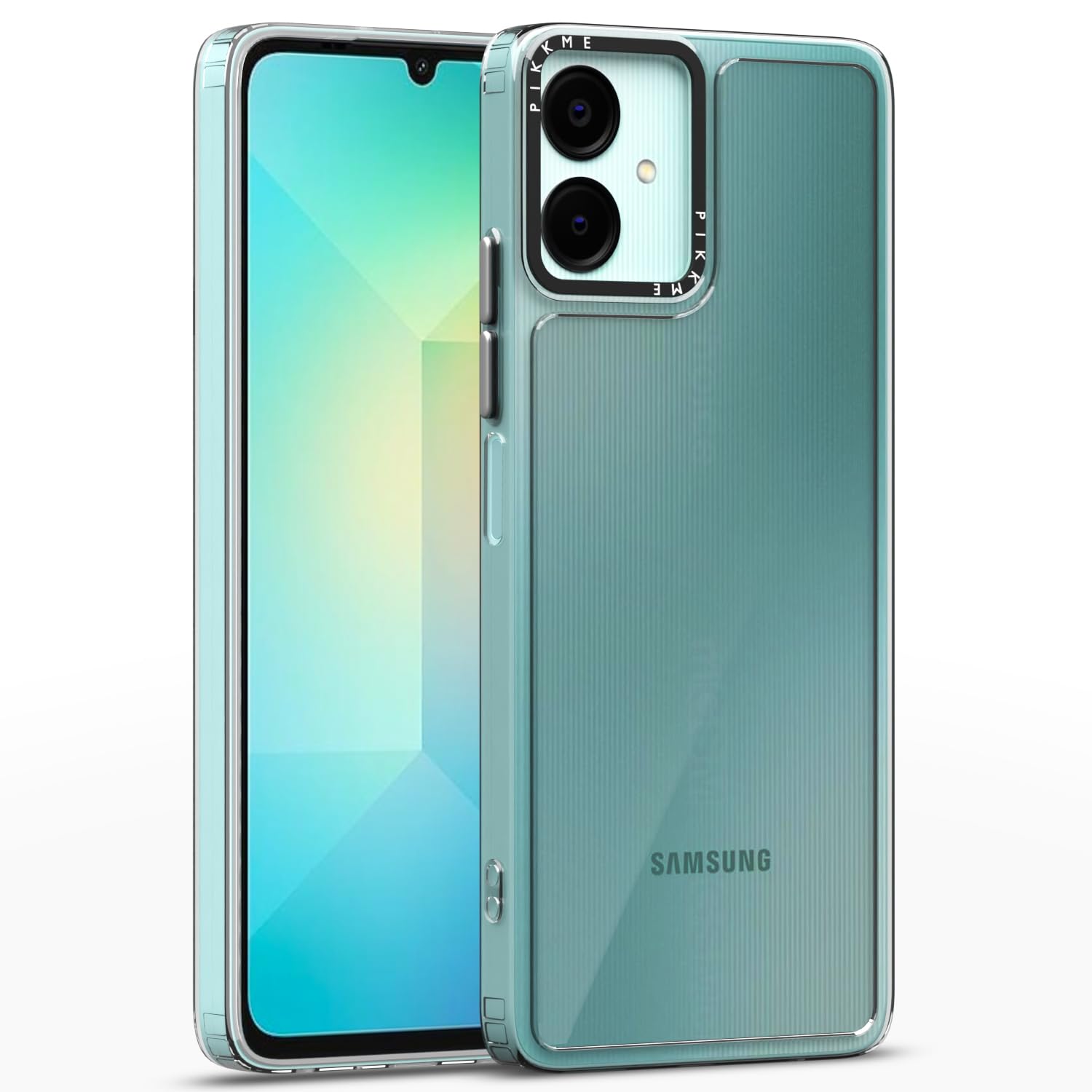 Pikkme PC + TPU Transparent Soft Case | Flexible Shockproof Back Cover | Hybrid Crystal Clear Transparent Case for Samsung Galaxy A06 (Transparent) (B0DFMK7CCL) Amazon Price History, Amazon Price Tracker