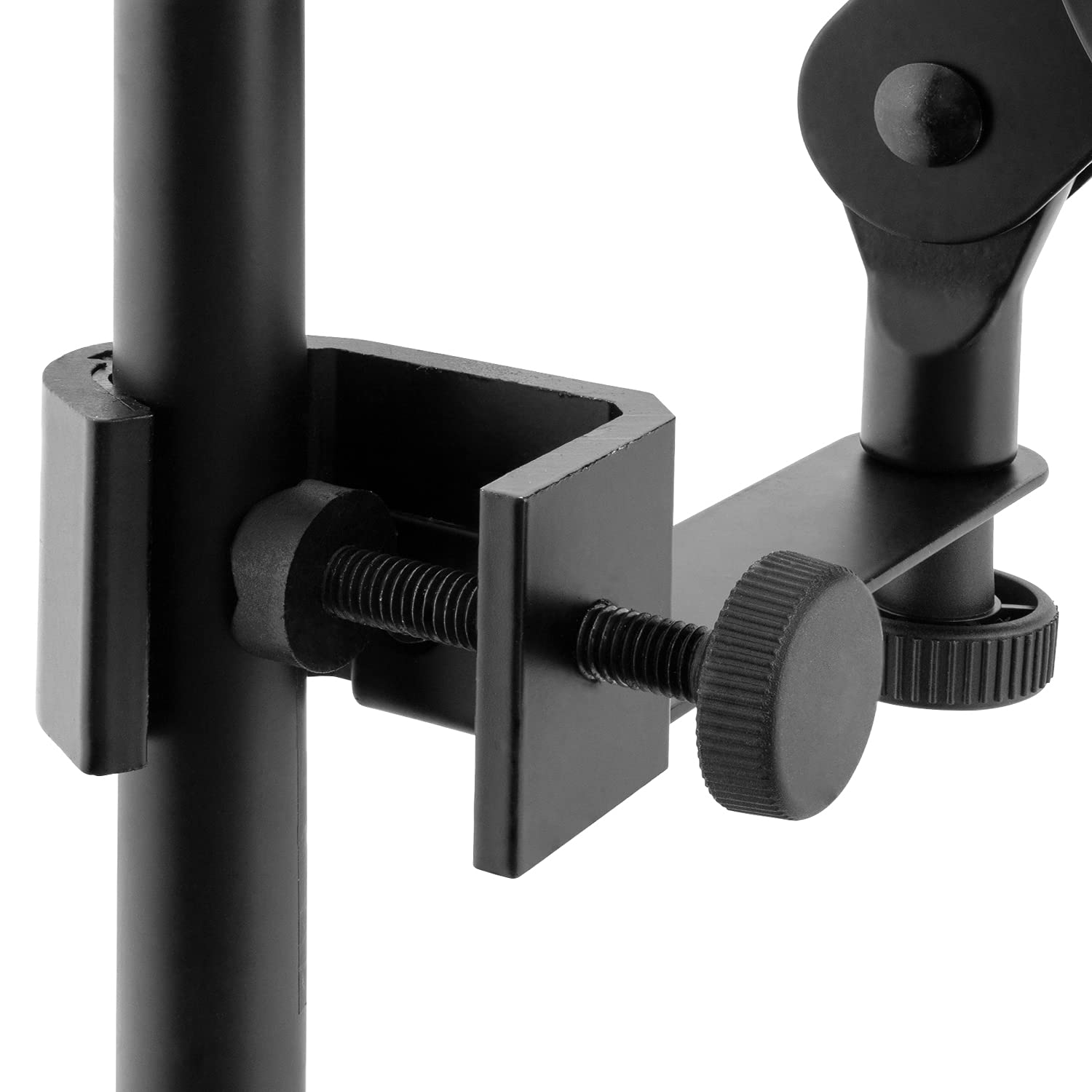 Soporte de micrófono o música TIGER MSA30-BK para letras, partituras, brazo de pinza con escritorio, negro