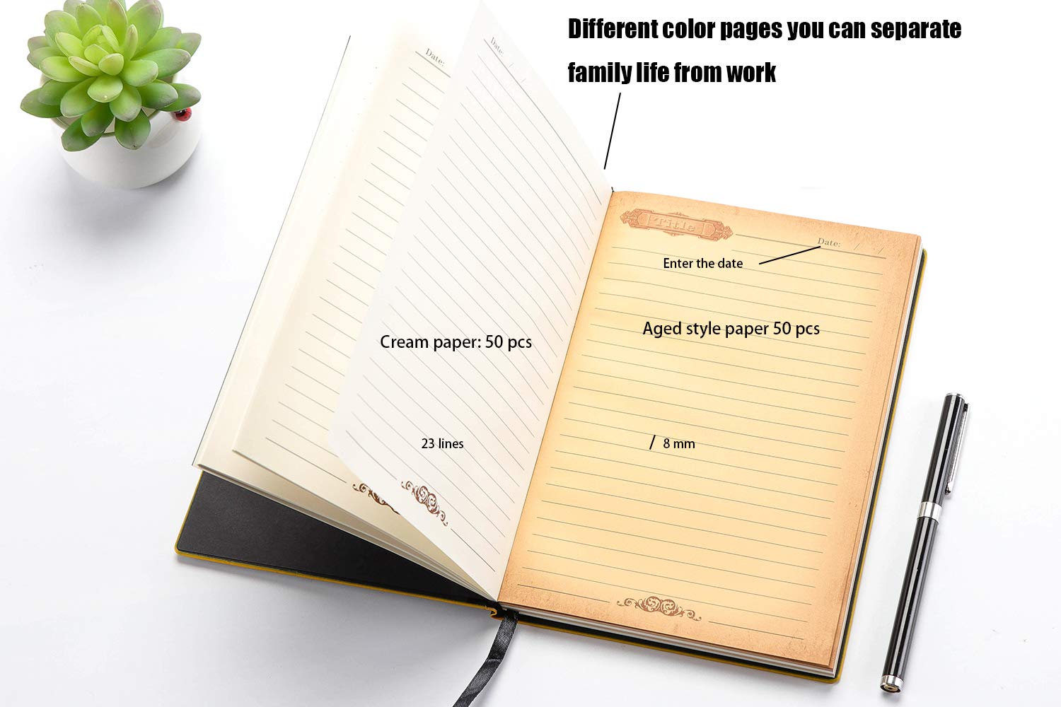 Taccuino Rigido A5 Con Albero Della Vita - 240 Pagine Lined, Diario Viaggio