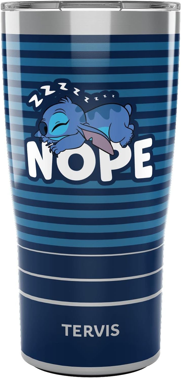 Tervis Traveler Disney Lilo and Stitch 20th Anniversary Triple Walled Insulated Tumbler Travel Cup Keeps Drinks Cold & Hot, 20oz, Stainless Steel