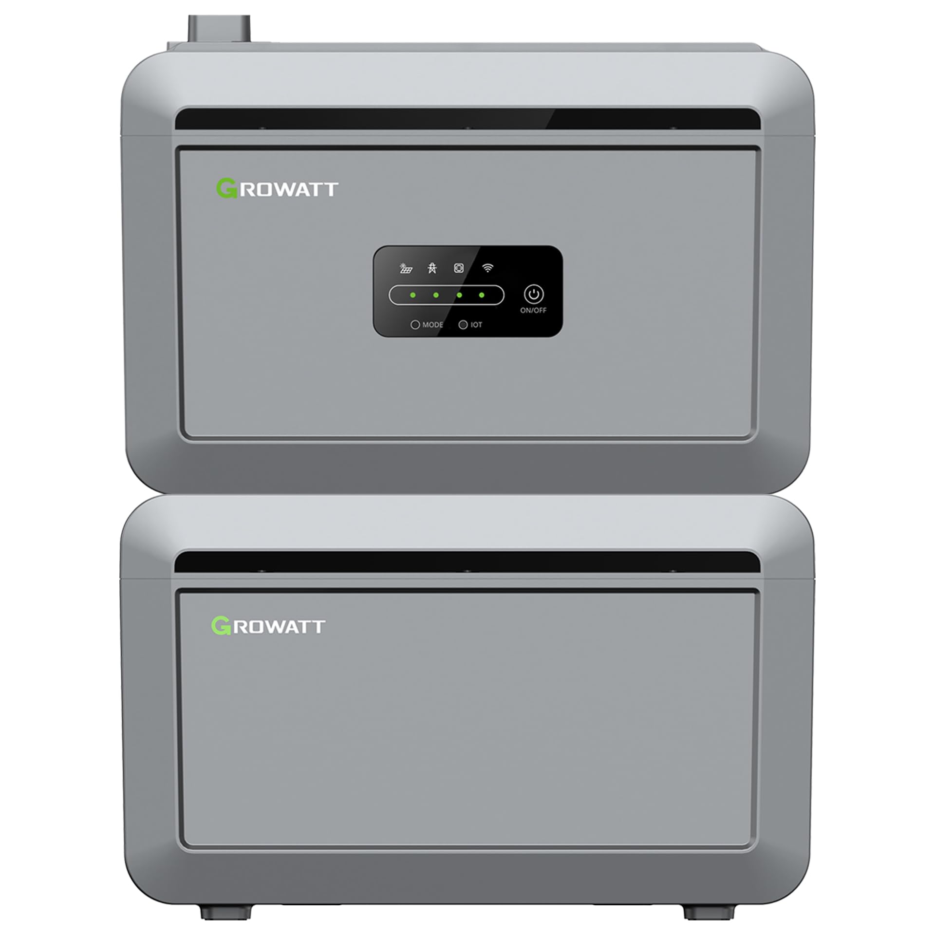 Growatt Nexa Solarspeicher 4096Wh mit Inselsystem für Balkonkraftwerk Plug & Play Speicher für PV Anlage, 4kWh Stromspeicher Solarbank für Haus Balkon Terrasse, ohne Smart Meter