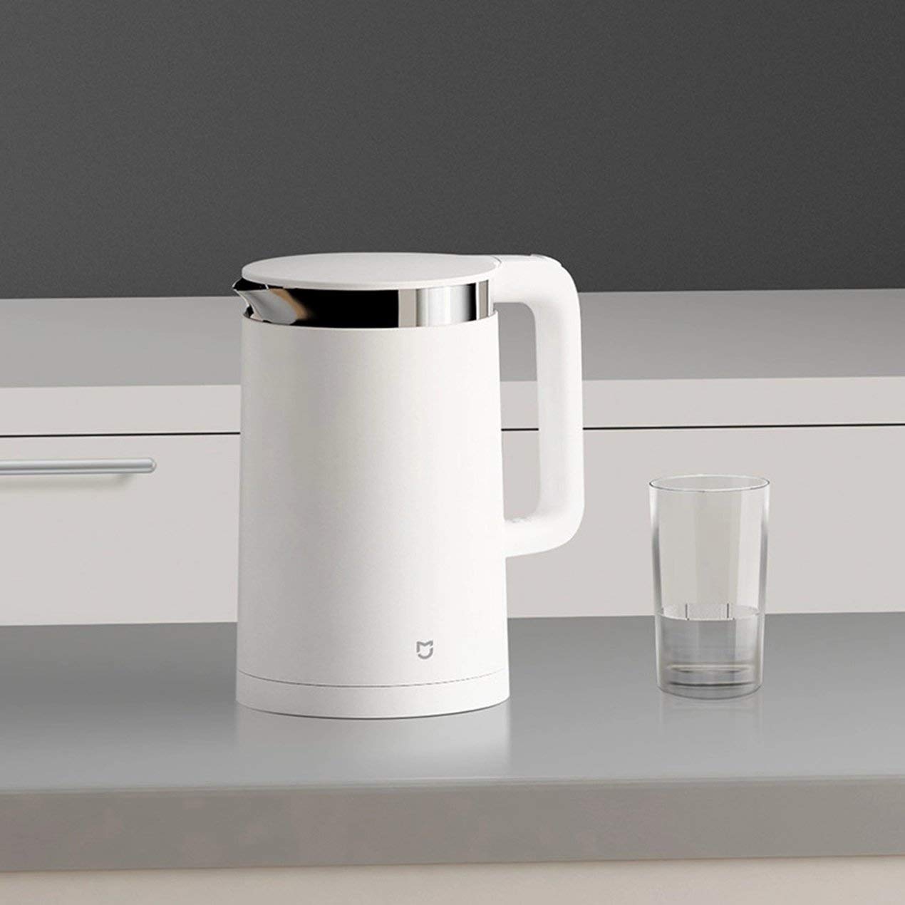 Dooret Xiaomi Mi czajnik elektryczny ze stali nierdzewnej 304 1,5 l 12-godzinny termostat kocioł, aplikacja na telefon komórkowy, ochrona sieci sterowania