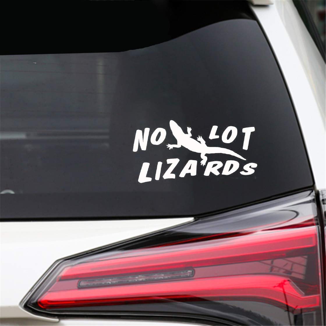 Dozili Vinyl Decal No Lot Lizards Funny Animal Car Styling Car Sticker For Car Laptop Window Sticker 6"