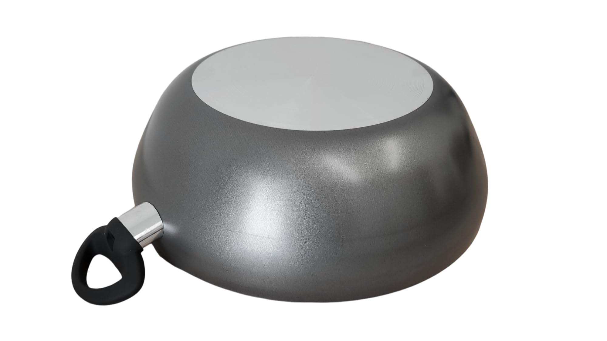 Wok en aluminium antiadhésif de 32 cm/12,5 pouces avec couvercle – Grande poêle à wok antiadhésive pour cuisine asiatique et indienne, doubles poignées, poêle à frire profonde non toxique