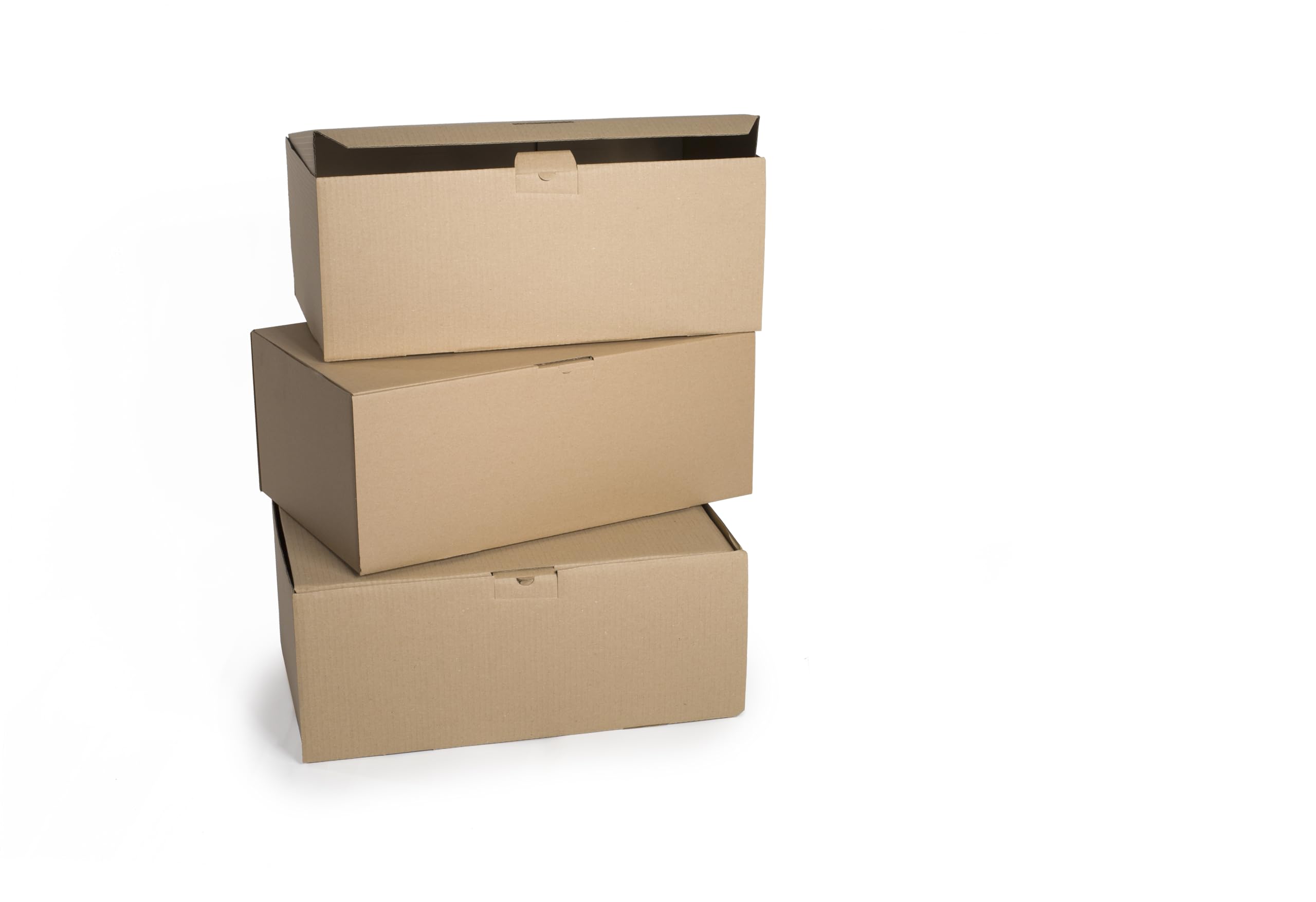 100 Stück Maxibriefkartons 400x300x150 mm Innenmaß Kleiderbox 1-Wellig Braun NEU