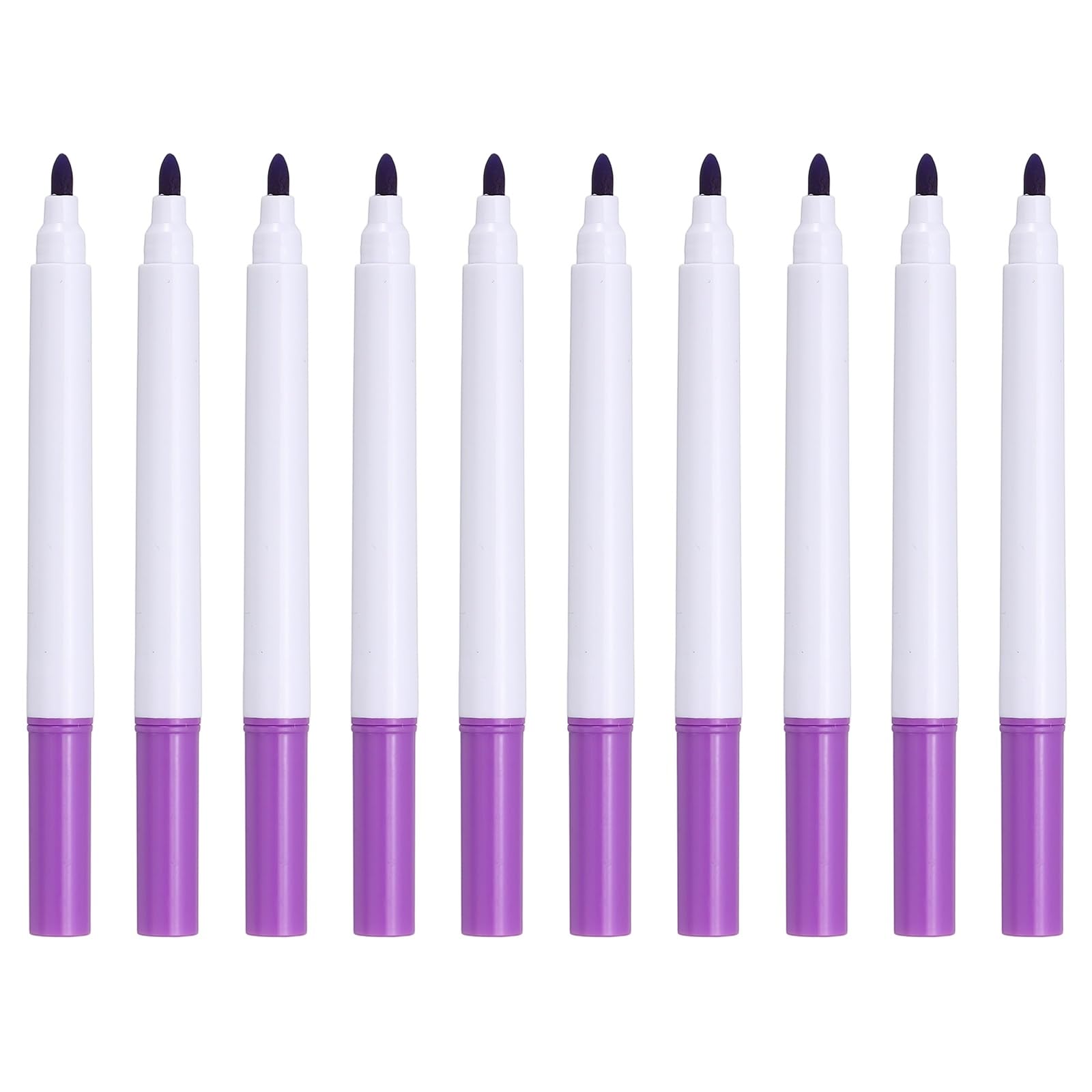 PATIKIL Liquid Chalk Markers, 10 Pcs Chalk Board Dry Wet Erase Pens Fine Tip Washable Window Marker Pens for Blackboard Home Kitchen Fridge Calendar Whiteboard Clear Glass, Purple