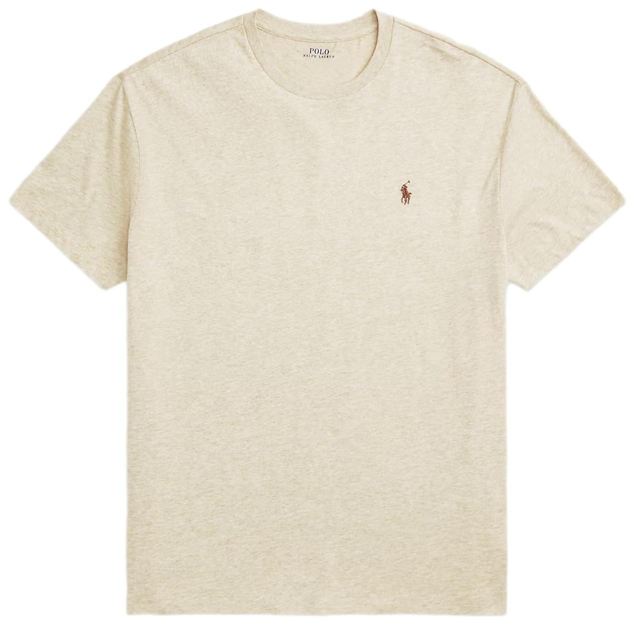 Polo Ralph Lauren Men's Rl Dune Tan Heather Jersey Short Sleeve Tee, Xl