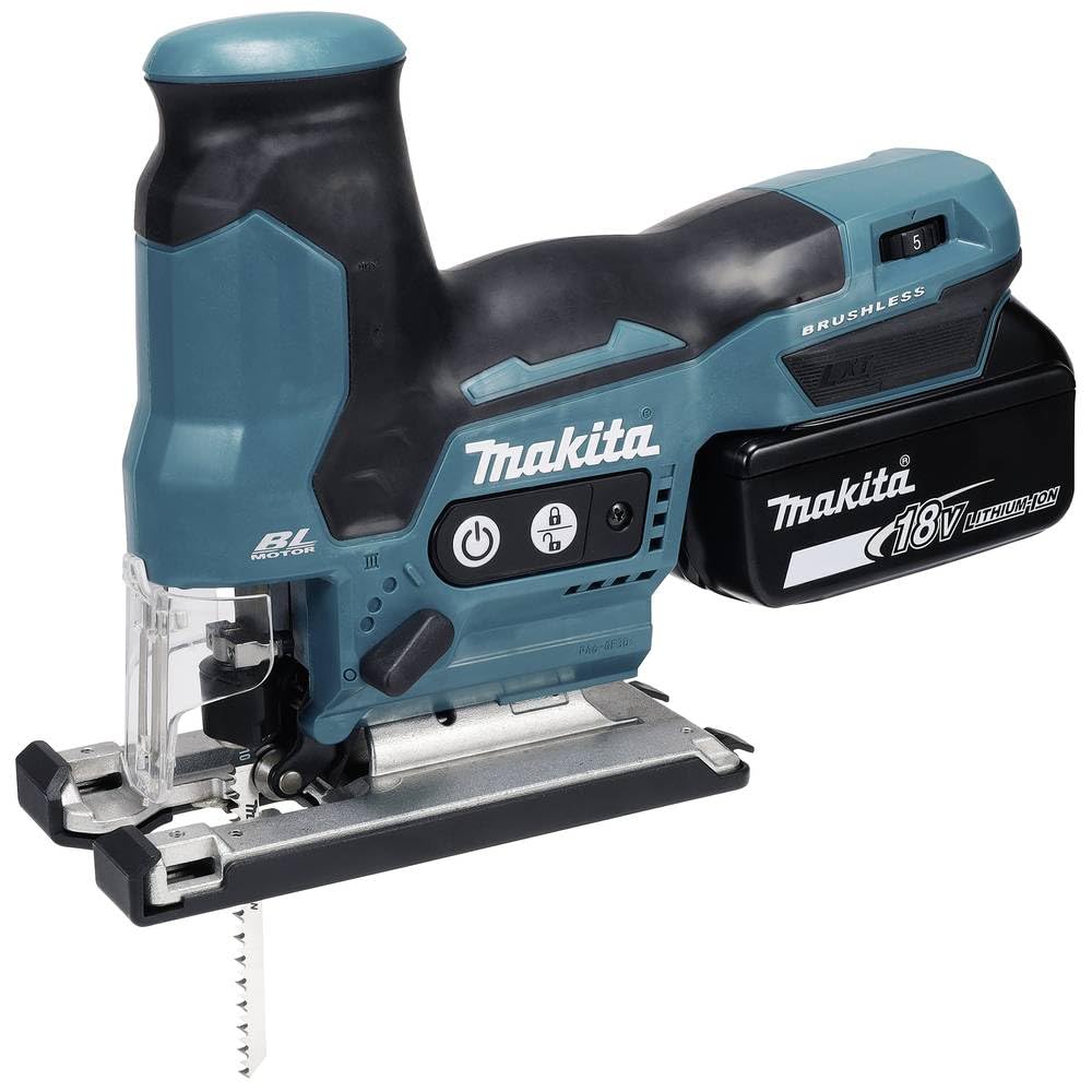 Makita DJV185RF1J - Sega a pendolo a batteria, 18 V/3,0 Ah, 1 batteria + caricatore in MAKPAC