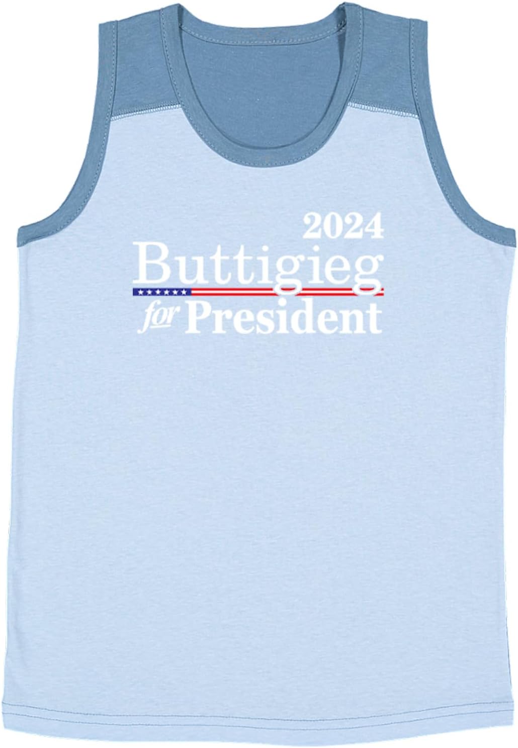 Tcombo Buttigieg for President 2024 - Vote Blue Youth Contrast Back Tank Top
